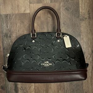 Coach Mini Sierra Embossed Satchel